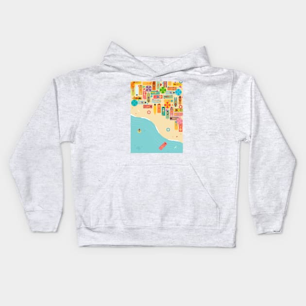 Beach Kids Hoodie by Woah_Jonny